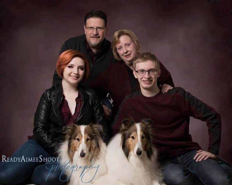 Rough Collie family photo Rough Collie family photo