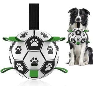 dog soccer ball with straps